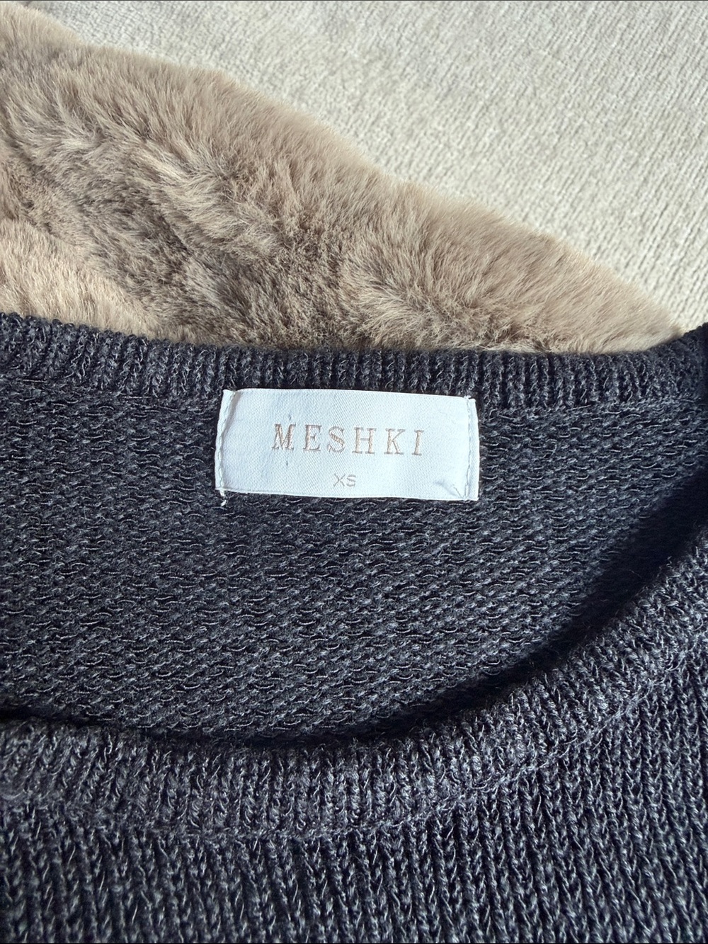 MESHKI Black XS Knit Cutout Dress - Picture 5 of 5